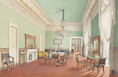 Un Salón en el Palazzo Satriano, Nápoles de L. Iely